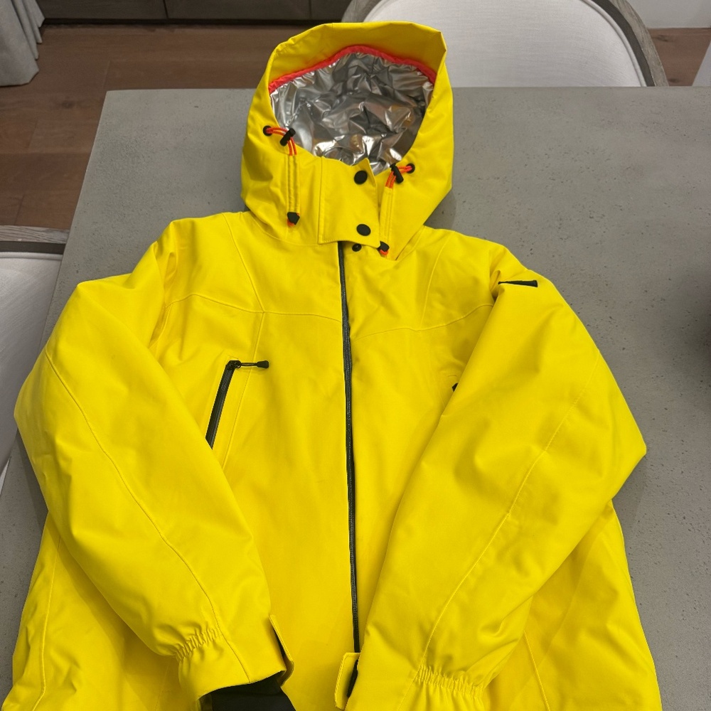 Bogner women's yellow shell jacket size 6